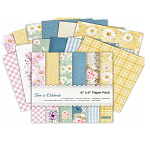 Set de papeles decorativos florales y vintage 