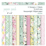 Set de papeles decorativos florales y vintage 