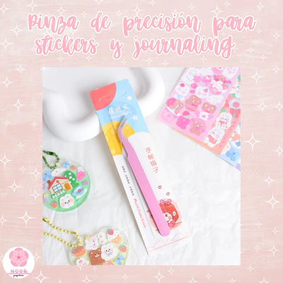 Pinza de precisión para stickers y journaling 
