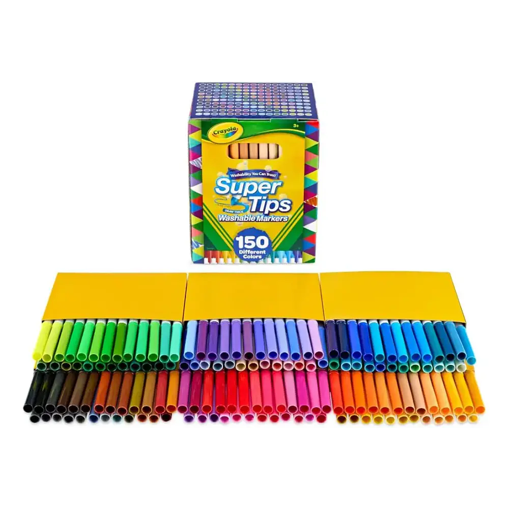 Set de 150 marcadores lavables Crayola Super Tips