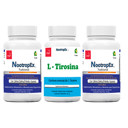 2 NootropEx + 1 L-Tirosina