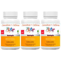 Pack x 3 Carnitina / Cafeína NootropEx 