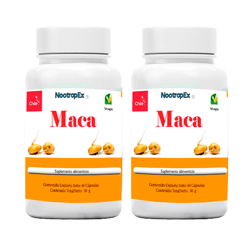 2 Maca 500 mg 60 cápsulas vegetales (ENVÍO NO INCLUIDO)