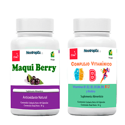 Maqui Berry 500 mg  + Complejo Vitamínico B  (ENVÍO NO INCLUIDO)
