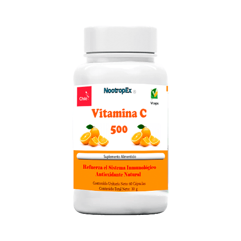 Vitamina C 500 mg 60 cápsulas vegetales (ENVÍO NO INCLUIDO)