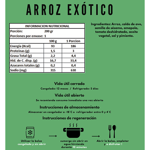 Arroz exótico 200gr