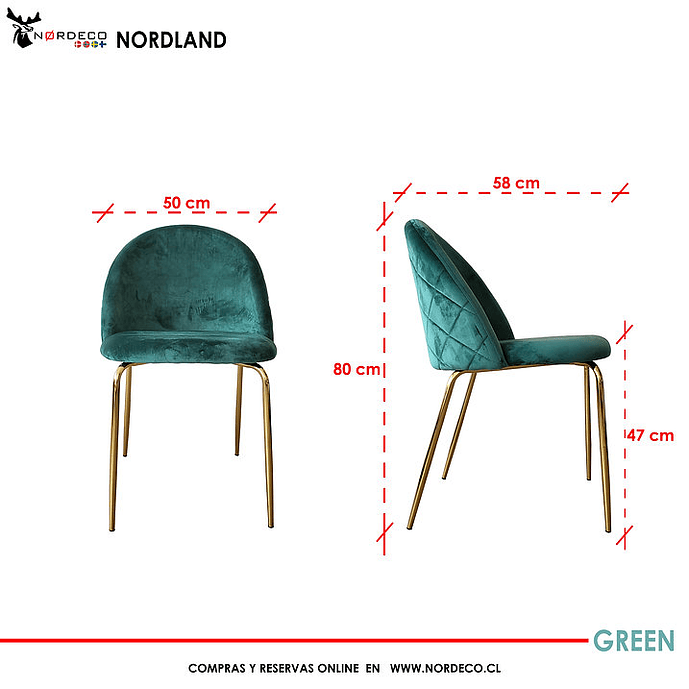Silla Nordland Velvet Green 5