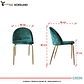 Silla Nordland Velvet Green - Miniatura 5