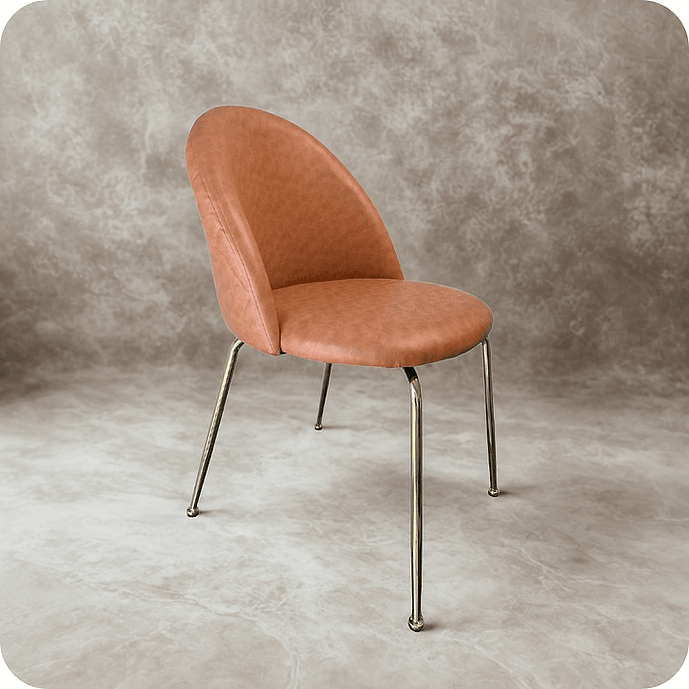 Silla Norland Ecocuero Camel 2