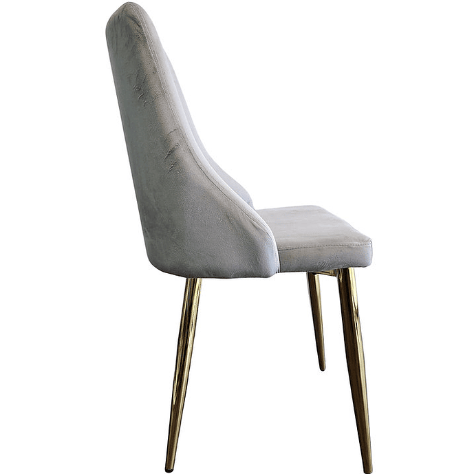 Silla Skadi Velvet Gris 4