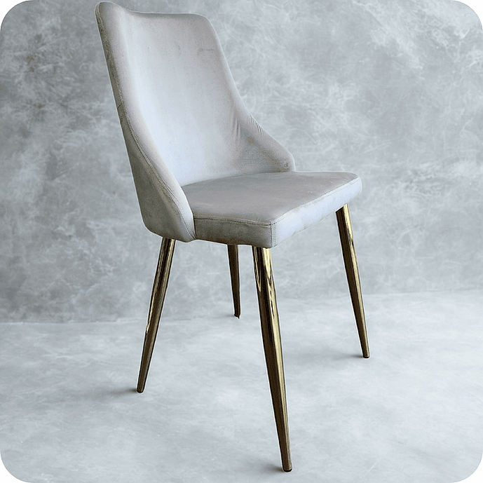Silla Skadi Velvet Gris 2