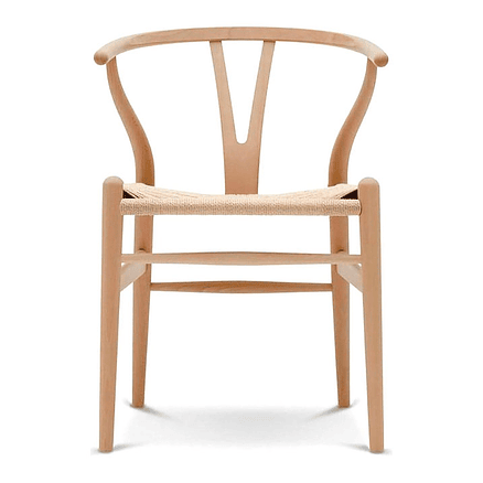 Silla Wishbone Natural Estilo Escandinavo 2