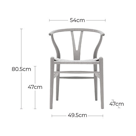 Silla Wishbone Black Estilo Escandinavo 3