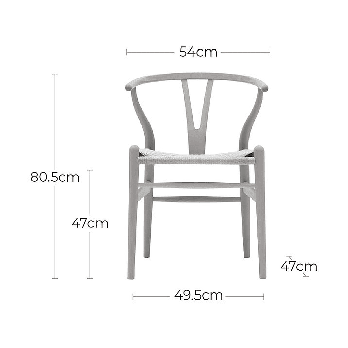 Silla Wishbone Black Estilo Escandinavo 4