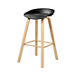 Taburete Black Estilo Escandinavo - Miniatura 1