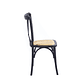 Silla Crossback Madera y Rattan Negra - Miniatura 3