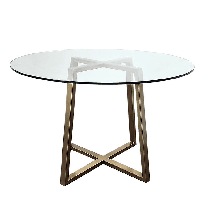 Mesa Vanir Vidrio Templado y Acero 3