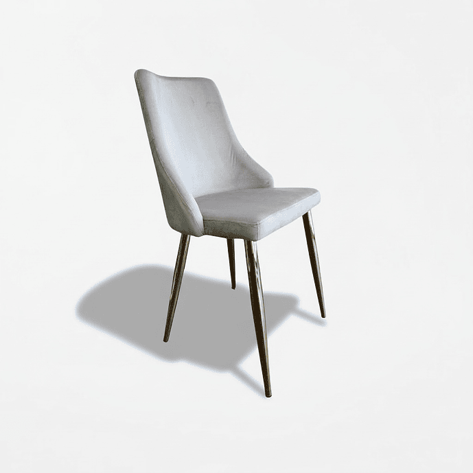 Silla Skadi Velvet Gris 1