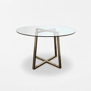 Mesa Vanir Vidrio Templado y Acero