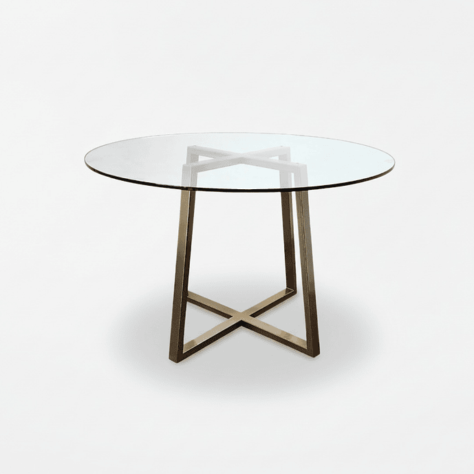 Mesa Vanir Vidrio Templado y Acero 1