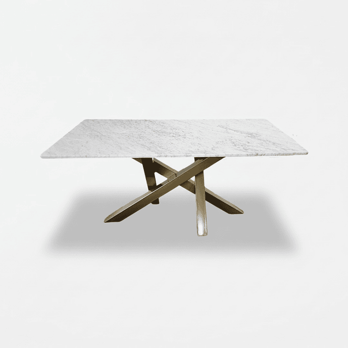 Mesa Odin Mármol Carrara y Acero 1