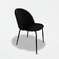 Silla Nordland Velvet Black - Miniatura 4