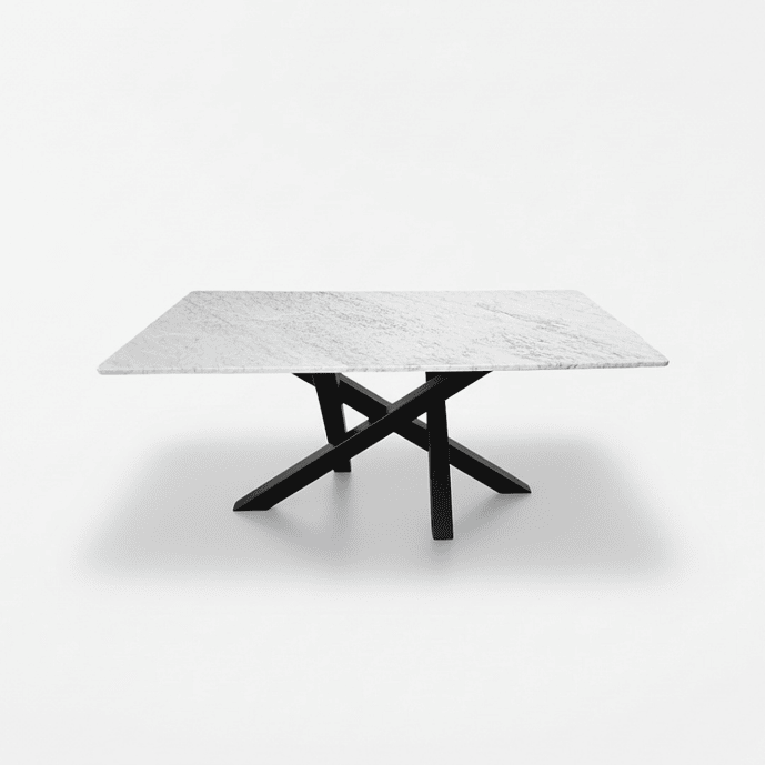 Mesa Odin Mármol Carrara y Acero 5