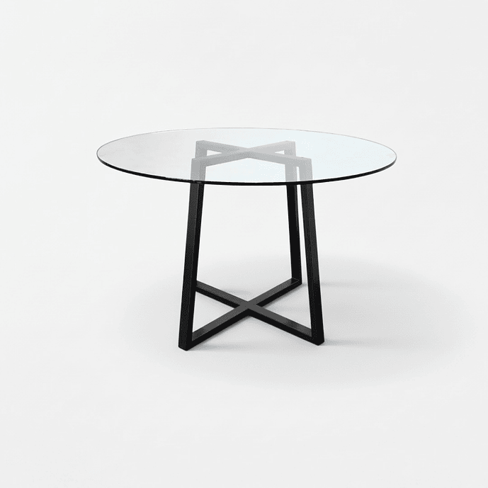 Mesa Vanir Vidrio Templado y Acero 5