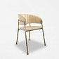Silla North Beige Terciopelo - Miniatura 1