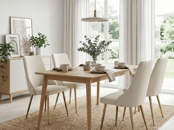 Transforma tu living con sillas de comedor estilo nórdico