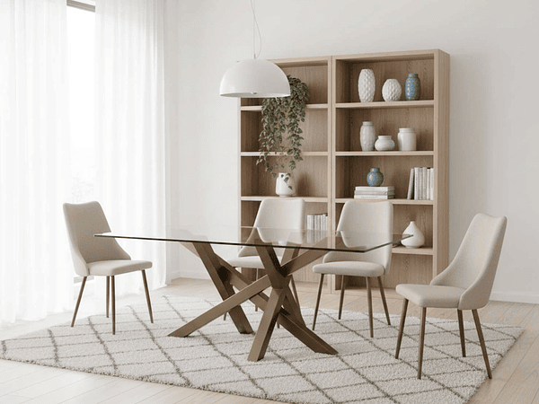 ¿Cuántas personas caben en una mesa de comedor de 140 cm?