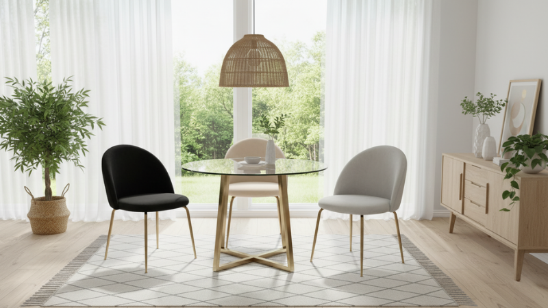 ¿Cuál es la medida ideal de una mesa redonda para 4 personas? 