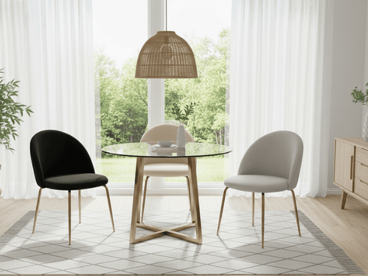 ¿Cuál es la medida ideal de una mesa redonda para 4 personas? 