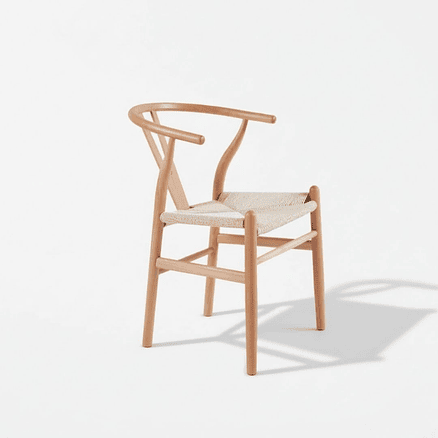 Silla Wishbone Natural Estilo Escandinavo 1