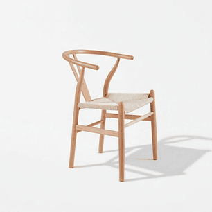 Silla Wishbone Natural Estilo Escandinavo