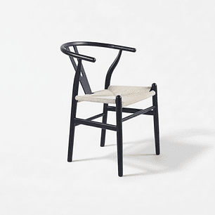 Silla Wishbone Black Estilo Escandinavo