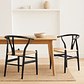 Silla Wishbone Black Estilo Escandinavo - Miniatura 2