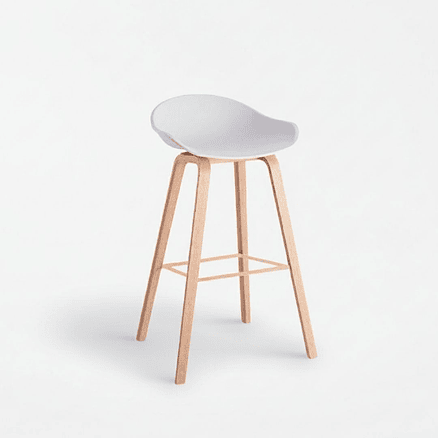 Taburete White Estilo Escandinavo 1