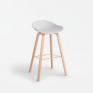 Taburete White Estilo Escandinavo