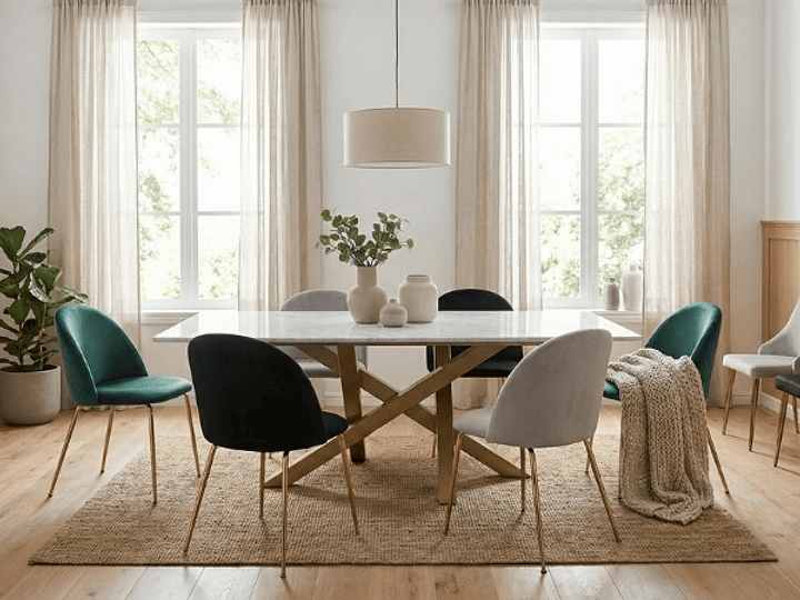 ¿Qué altura estándar debe tener una mesa de comedor moderna?