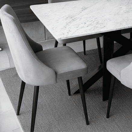 Silla Skadi Velvet Gris 2