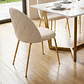 Silla Ecocuero Nordland Beige - Miniatura 2