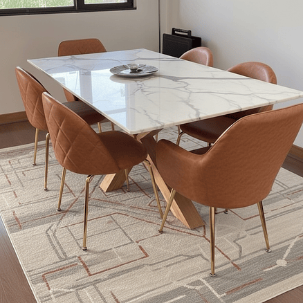 Sitial Oslo Ecocuero Camel 4