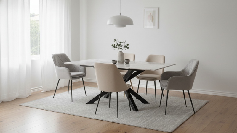 El color de tus sillas nórdicas puede transformar tu comedor