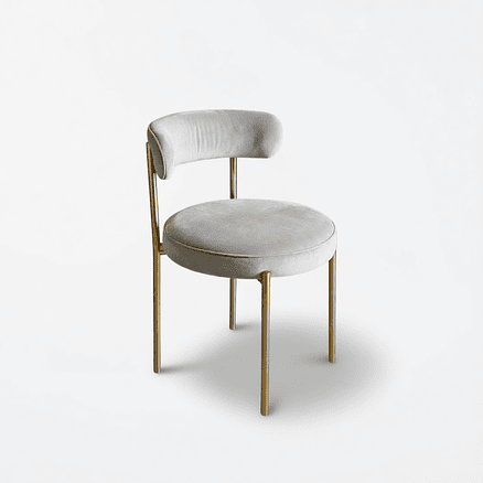 Silla Voss Velvet Gris 2