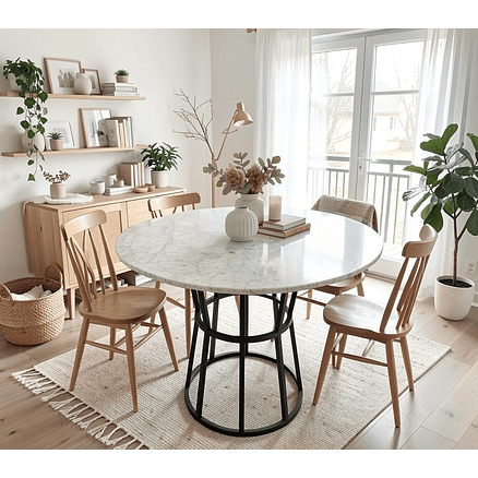 Mesa Baldur Marmol Carrara  2