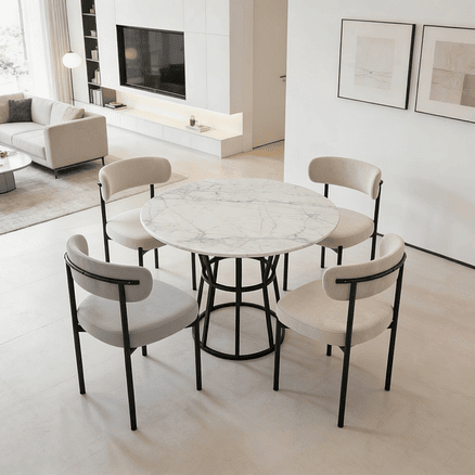 Mesa Baldur Marmol Carrara  3