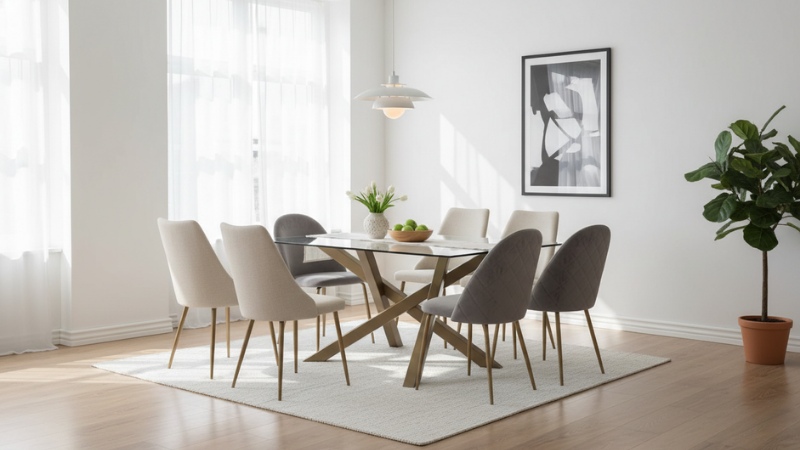 Vidrio templado en mesas de comedor: resistencia y cuidados