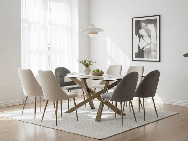 Vidrio templado en mesas de comedor: resistencia y cuidados