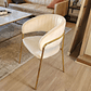 Silla North Beige Terciopelo - Miniatura 3